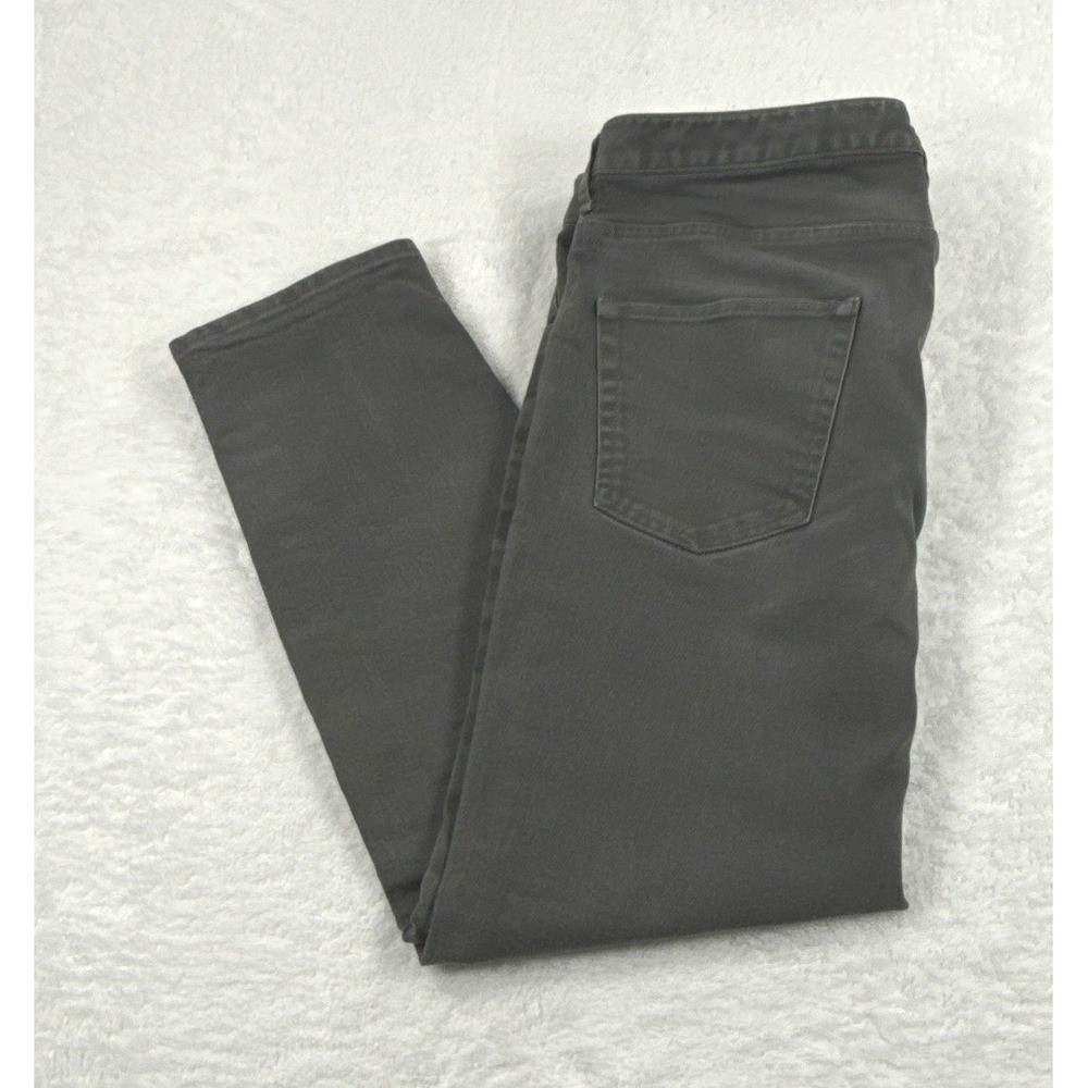 Proper Cloth Mens Custom 36x26 Gray Button Fly Stretch Slub Twill 5 Pocket Pants